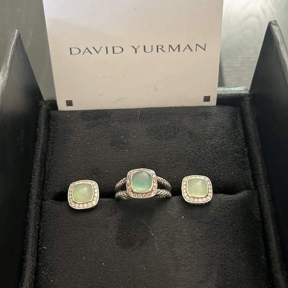 Authentic David Yurman Chalcedony Albion 7mm Set - Picture 1 of 7